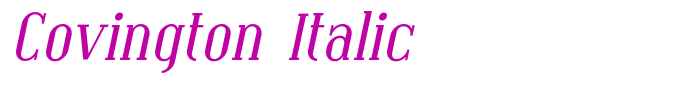 Covington Italic